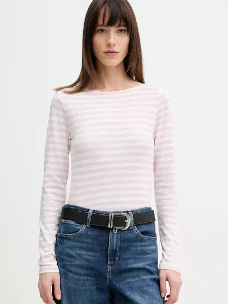 Majica z dolgimi rokavi Marc O'Polo roza