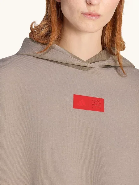 Adidas Mikina Audi Formula One Team Elevated černošedá