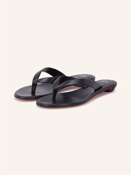 Christian Louboutin Pantofle Miss Z Tong černá