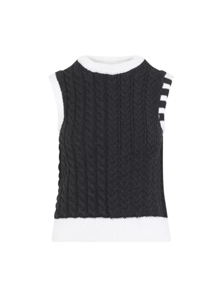 Sweter Thom Browne wełniany szary