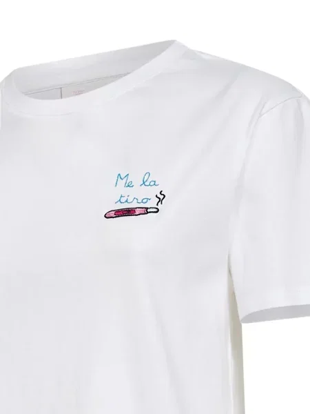 Tricou Mc2 Saint Barth cu broderie alb