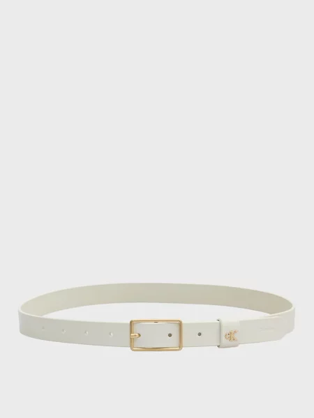 Шкіряний ремінь Calvin Klein білий