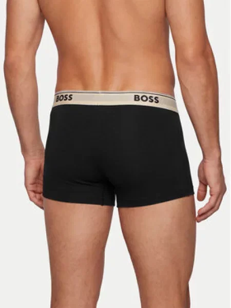 BOSS Boxerky Power / svetlohnedá / čierna / biela béžová
