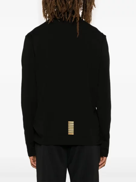 Polo Ea7 Emporio Armani με αυτόγραφο μαύρο