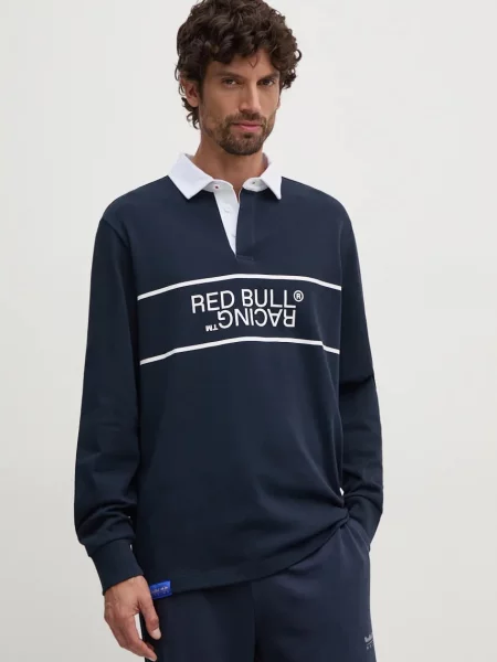 Red Bull Racing x Pepe Jeans majica z dolgimi rokavi rdeča