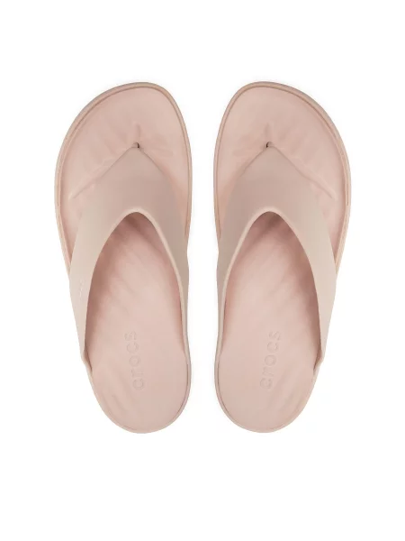 Вьетнамки Crocs бежевые