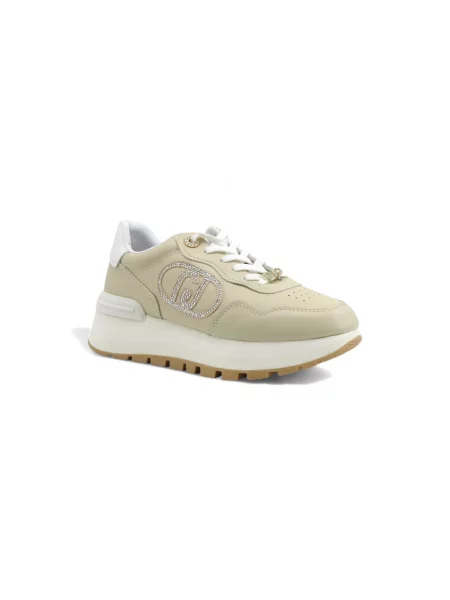 Sneakersy Liu Jo skórzane beżowe