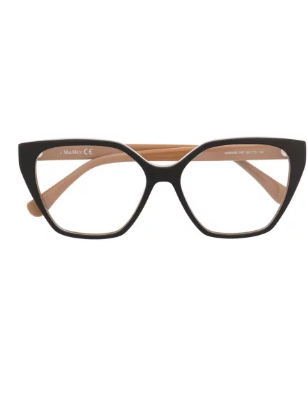 Ochelari de soare Max Mara Eyewear cu imprimeu geometric negru