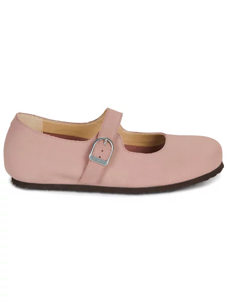 Birkenstock balerini din nubuc Santa Clarita roz