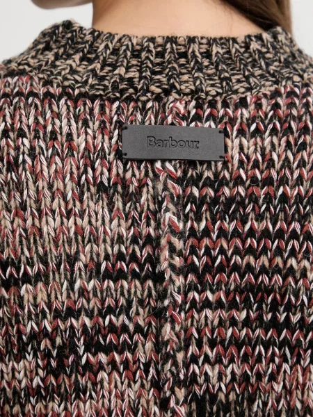 Шерстяной свитер Barbour коричневый
