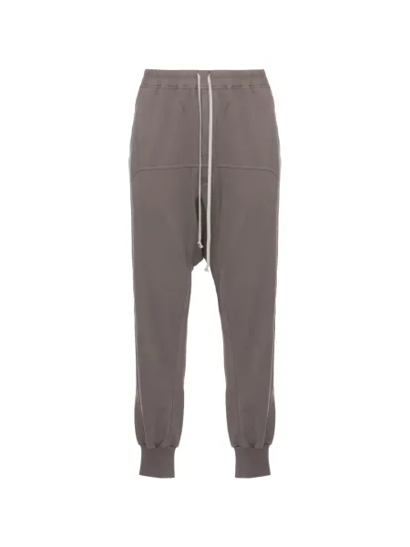 Pantaloni Rick Owens Drkshdw alergare cu cordon gri