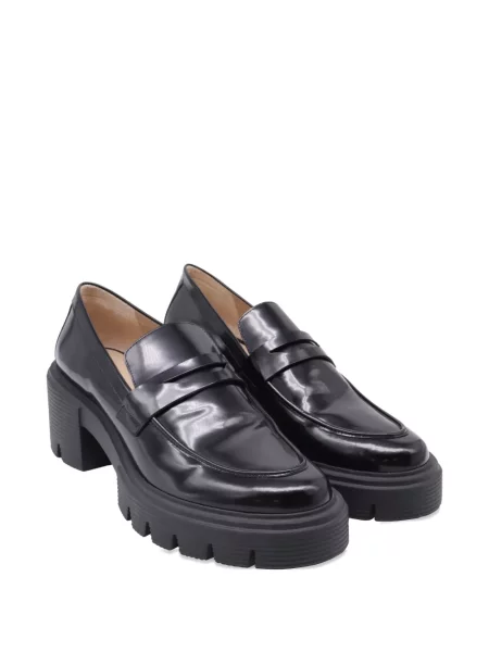 Pantofi loafer Stuart Weitzman cu platformă negru