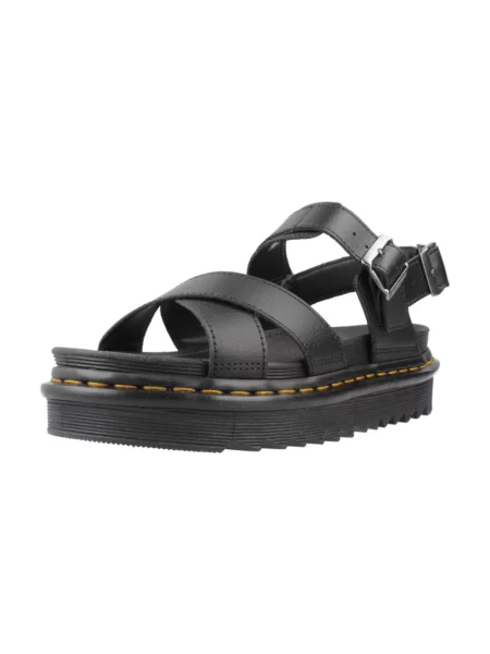 Dr. Martens Obuwie Kobieta 39 EU Skóra Stylowe płaskie sandały Voss II czarny