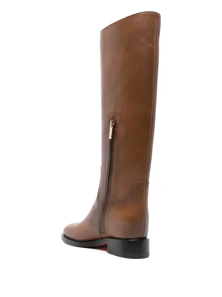 Botine Santoni cu cataramă maro