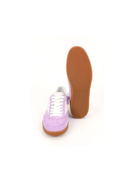 Sneakersy Karl Lagerfeld skórzane fioletowe
