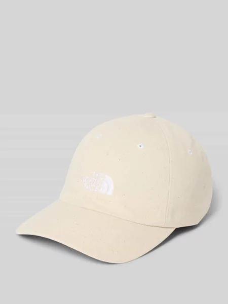 The North Face czapka z daszkiem Norm Hat beżowy z aplikacją biała