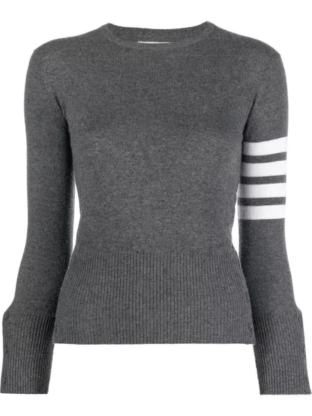 Pulover Thom Browne tricotate gri