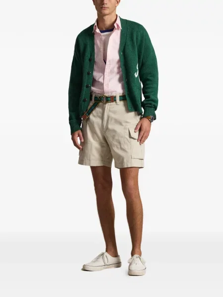 Ριγέ δερμάτινος κάλτσες Polo Ralph Lauren με κορδόνι μαύρο