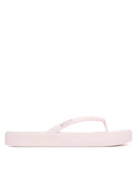 Žabky Crocs Miami Square Flatform Flip Svetloružová