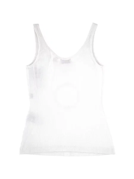 Top Off-white tricotate alb