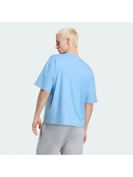 VOLNÉ ZKRÁCENÉ TRIČKO TREFOIL ESSENTIALS MELANGE bílé