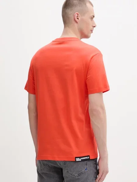 Karl Lagerfeld Jeans t-shirt pomarańczowa