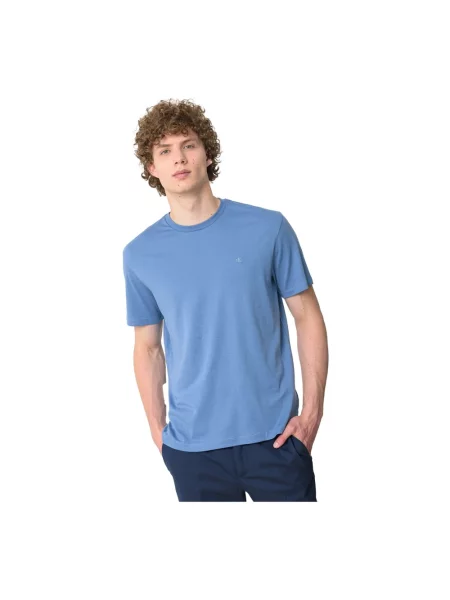 Calvin Klein t-shirt gładki niebieski