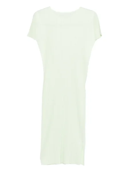Rochie Pleats Please Issey Miyake plisată de costum verde