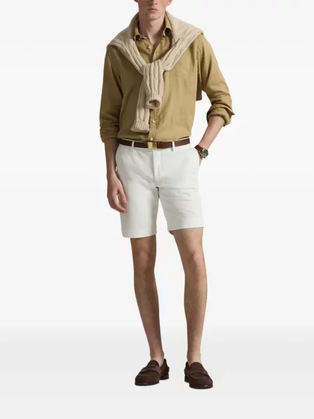Ριγέ δερμάτινος κάλτσες Polo Ralph Lauren με κορδόνι μαύρο
