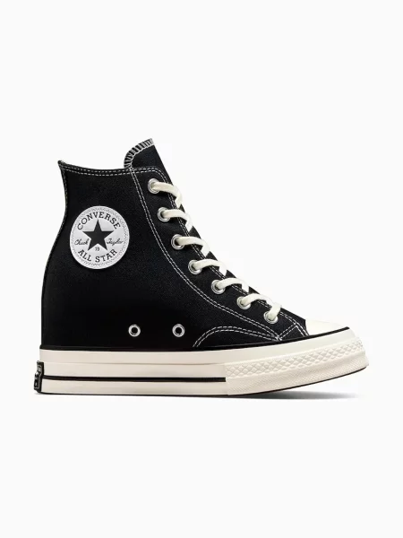 Високи кецове Converse Chuck 70 Wedge черно