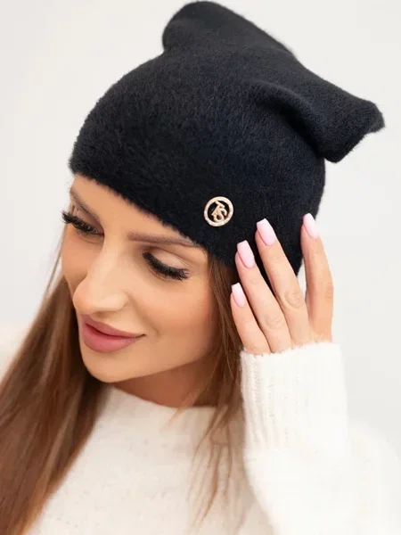 Șapcă Polski tricotate clasică fără armătură negru