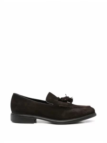Pantofi loafer Fratelli Rossetti din piele de căprioară maro