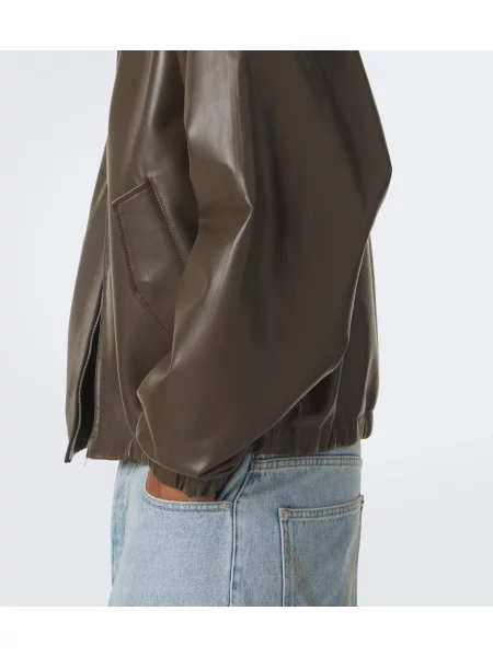 Geanta de piele Bottega Veneta verde