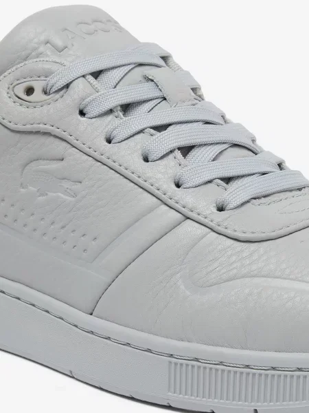 Кожаные кроссовки Lacoste серые