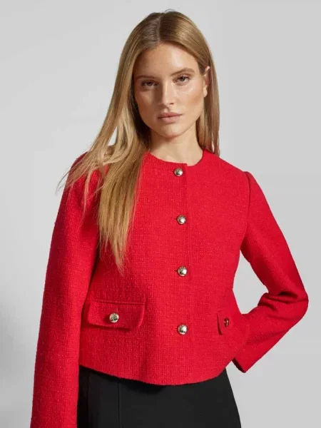 Żakiet o kroju regular fit z okrągłym dekoltem model Joop! czerwona
