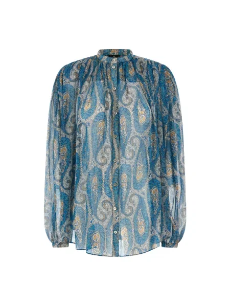 Jedwabna wielobarwność bluzka Etro