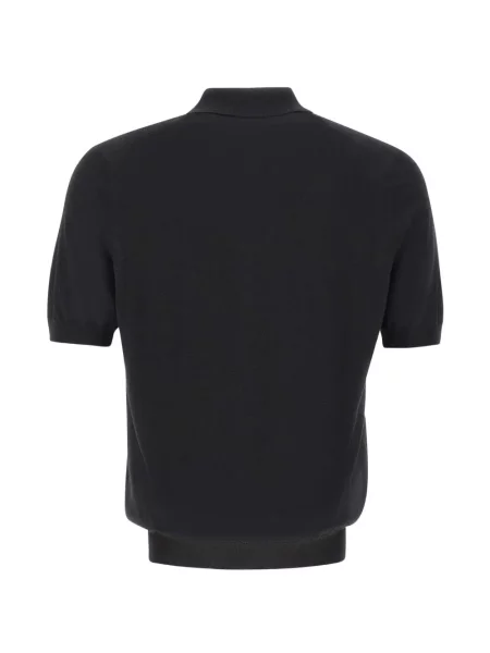 Gulerat scurt tricou polo Gran Sasso negru