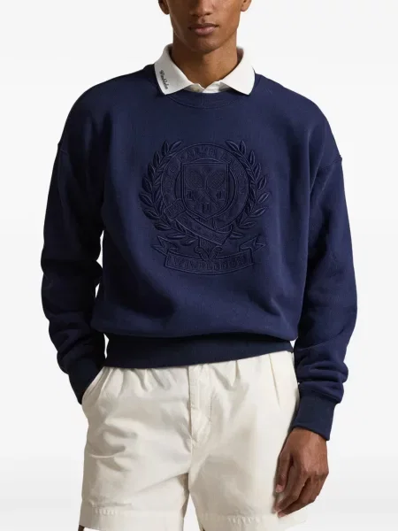 Șapcă Polo Ralph Lauren de mătase cu dungi cu cataramă albastru