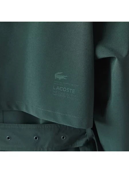 Lacoste Dwuwarstwowy Płaszcz Typu Oversised Z Piki zielony
