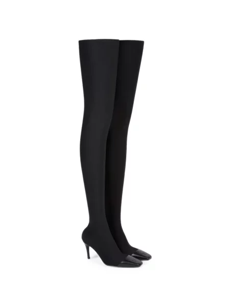Șapcă Courreges din piele negru