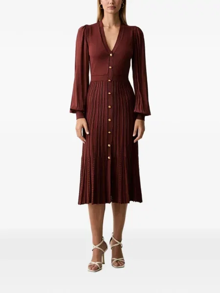 Lung rochie Twinset tricotate roșu