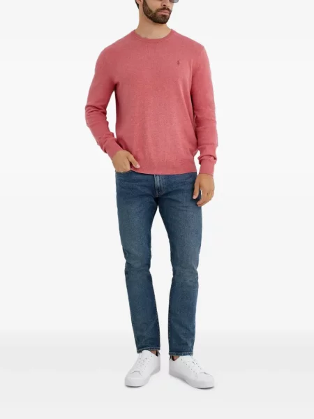 Samt prugasta košulja Polo Ralph Lauren s vezom plava