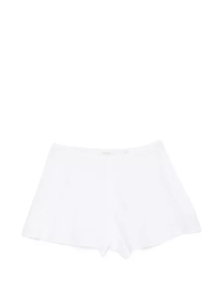 Pantaloni scurți Dôen de in alb