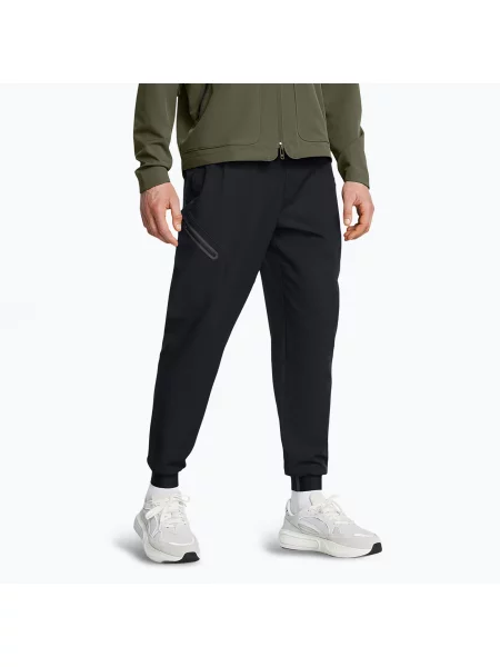 Spodnie treningowe Under Armour Unstoppable Joggers black/black czarne
