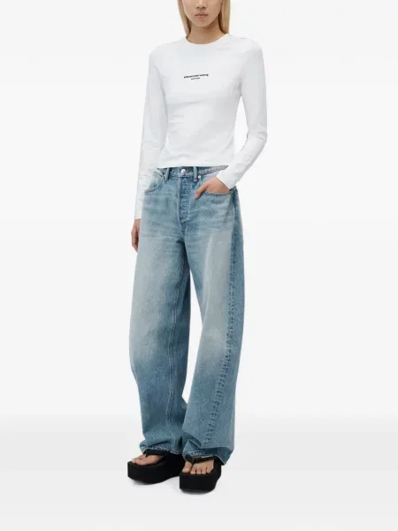 Tricou Alexander Wang cu imagine alb