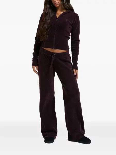 Hanorac cu glugă Juicy Couture cu autograf violet