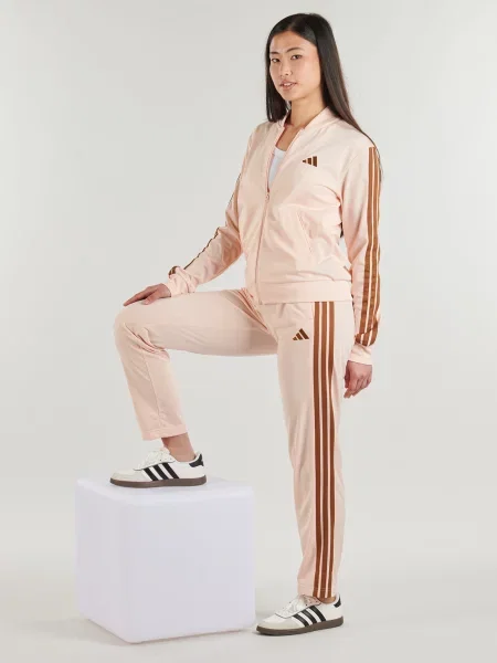 Csíkos futó ruha Adidas rózsaszín