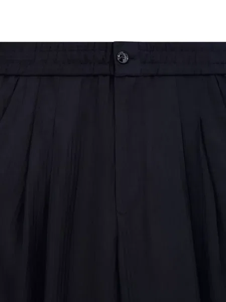 Pantaloni Giorgio Armani plisate albastru