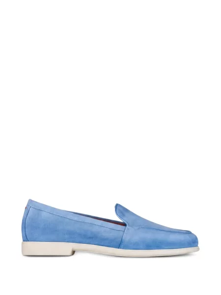 Chiloți Santoni din piele de căprioară slip-on albastru