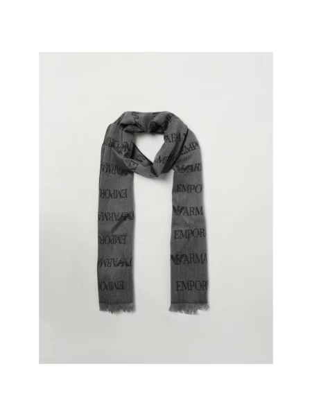 Szal Emporio Armani wełniana szara